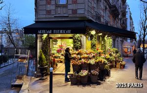 テーラーダンディの店主　池原康真の海外街歩き　パリで見つけた花屋さん