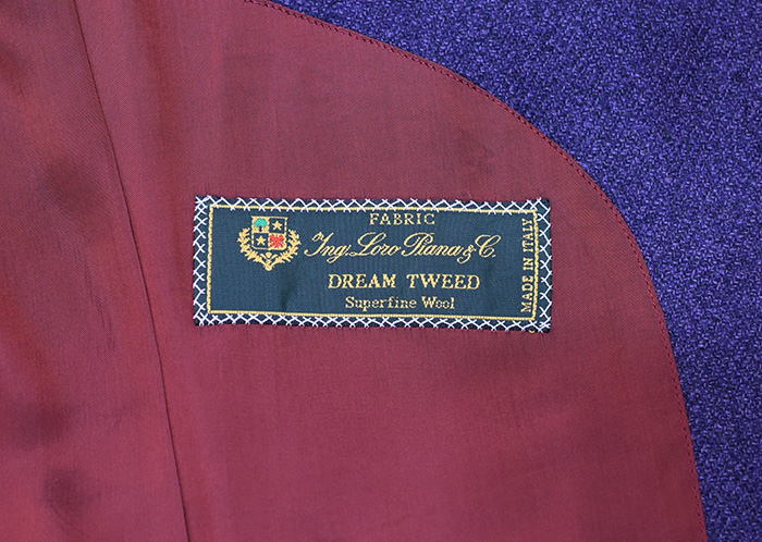 DREAM TWEED 織ネームと裏地(フルオーダー スーツ/ジャケット 大阪)