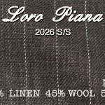 ロロピアーナ　2026年春夏スーツコレクション　52柄　ユーチューブ