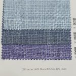 ロロ・ピアーナ SS2026 ブルーとラベンダーのグラデーションが美しいジャケット服地（N780017〜19）