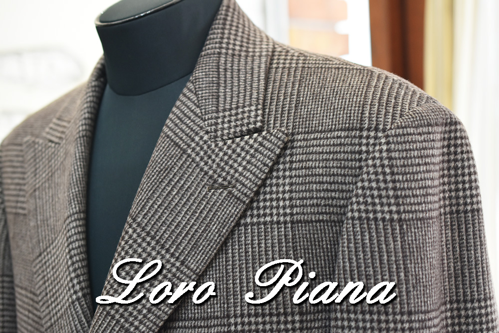 ロロ・ピアーナ カシミヤ100% オーバーコート素材の服地と裁断風景